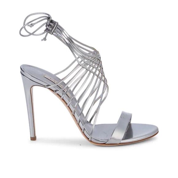 Casadei Multi-strap metallic leather sandals size 6.5 - Picture 2 of 11